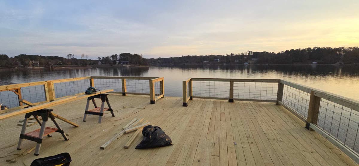 Deck construction by Caballero C&L Remodeling